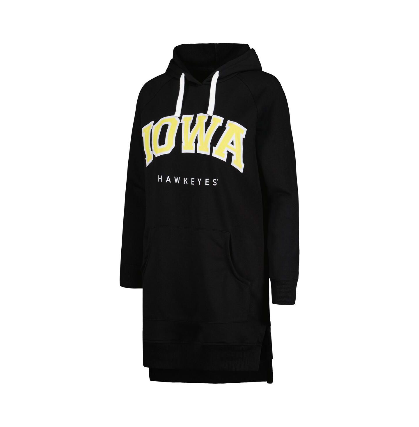 Женское платье Gameday Couture Black Iowa Hawkeyes Take a Knee Raglan Hooded Sweatshirt — фото 3