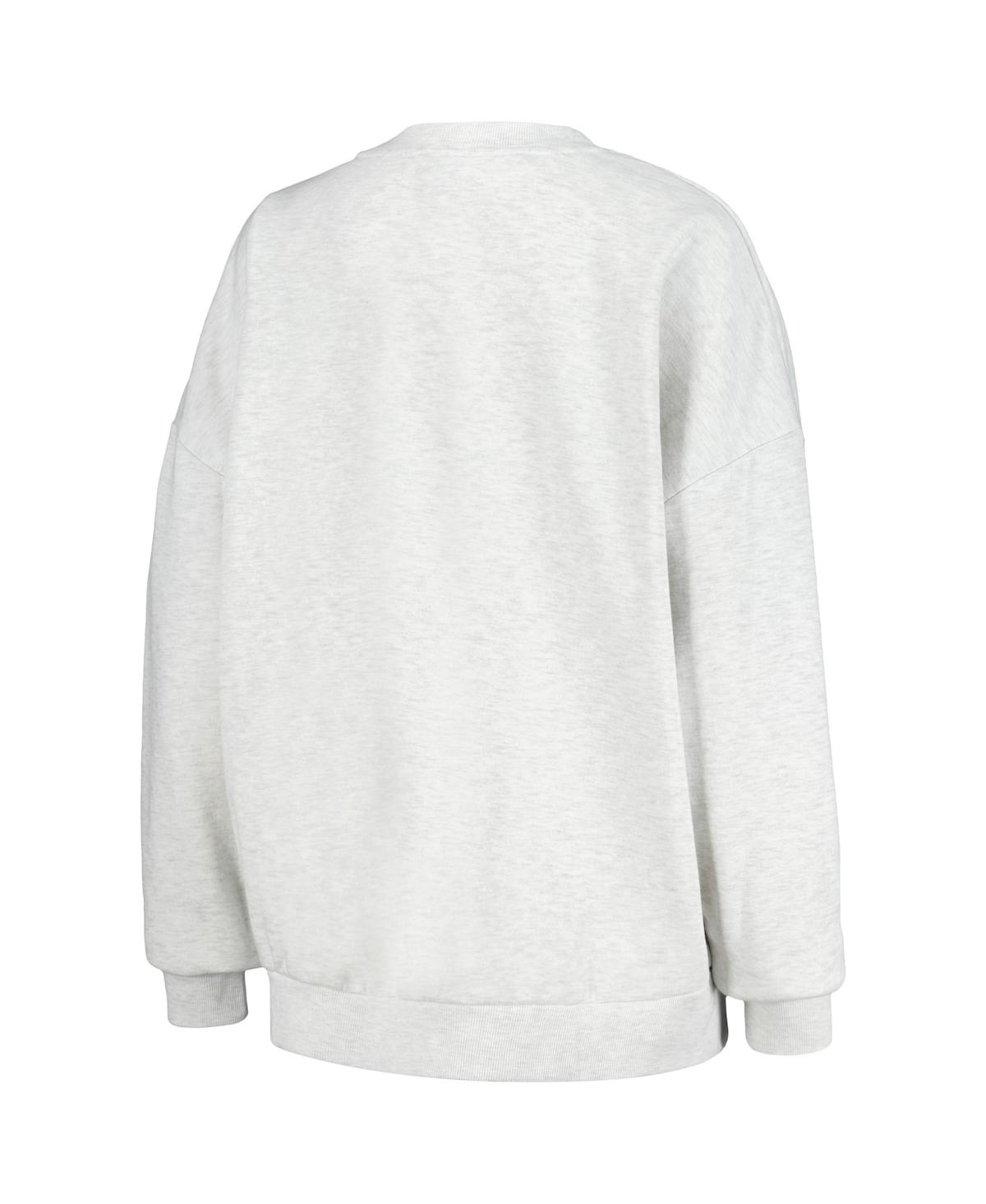 GAMEDAY COUTURE WOMEN'S GAMEDAY COUTURE ASH NEBRASKA HUSKERS TEAM EFFORT PULLOVER SWEATSHIRT AND SHORTS SLEEP SET 