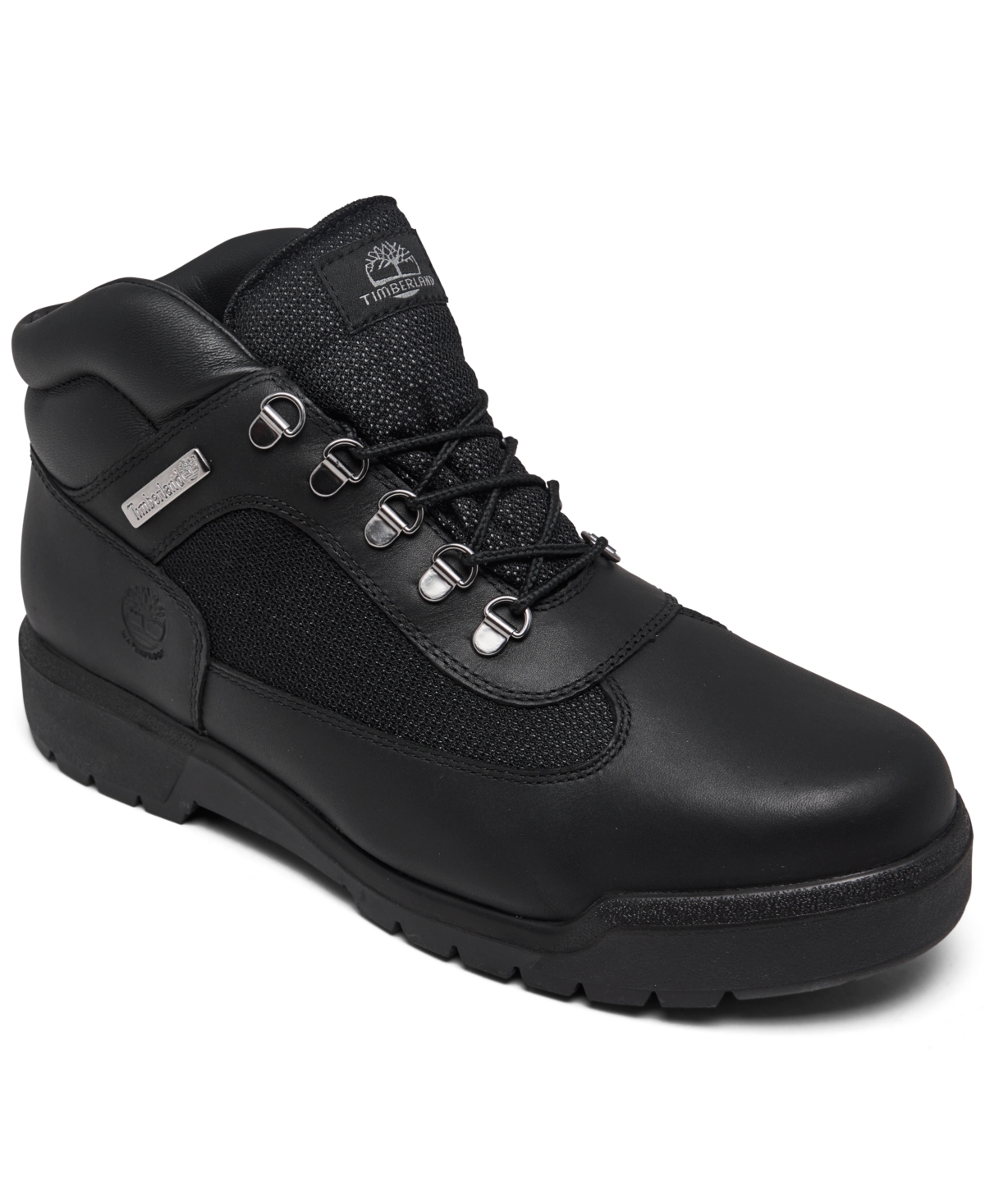 Shop Timberland Men's Water-resistant Field Boots From Finish Line In Black