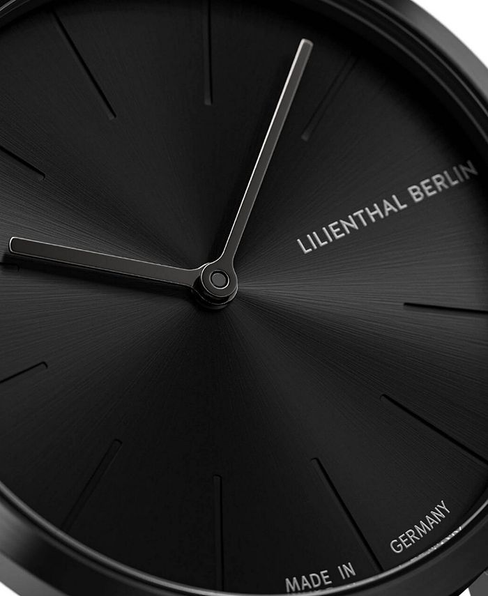 Lilienthal Berlin Women's Rosalux Black Sensation Black Leather Watch