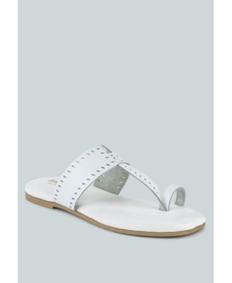 MILA Womens Toe Ring Thong Slip On flats