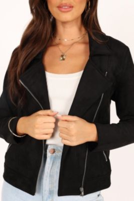 Women's Spencer Faux Suede Moto Jacket
