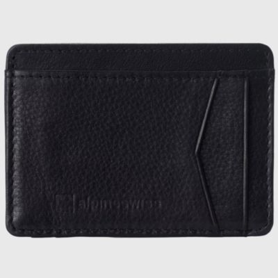 Men RFID Safe Minimalist Front Pocket Wallet Leather Thin Card Case