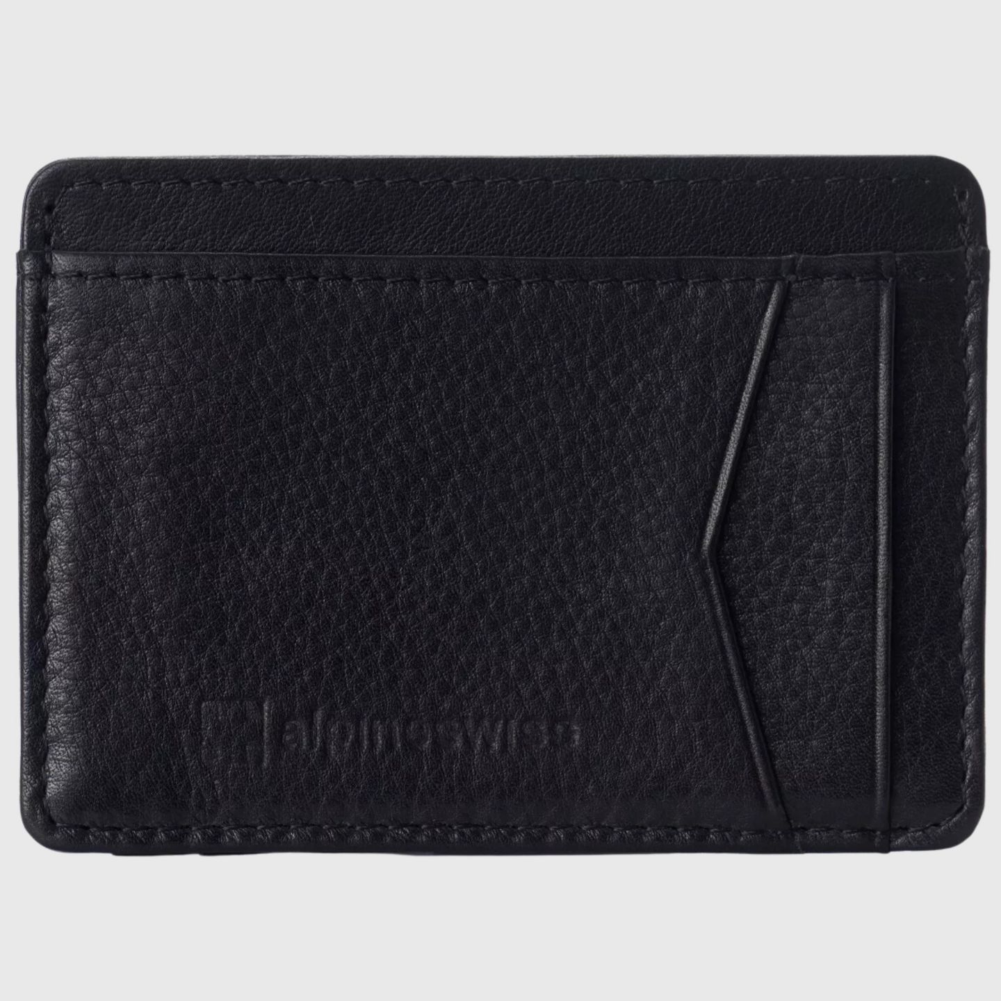 Мужской кошелёк Alpine Swiss Men RFID Safe Minimalist Front Pocket Wallet Leather Thin Card Case, цвет: Чёрный, вариант 1 — фото 1