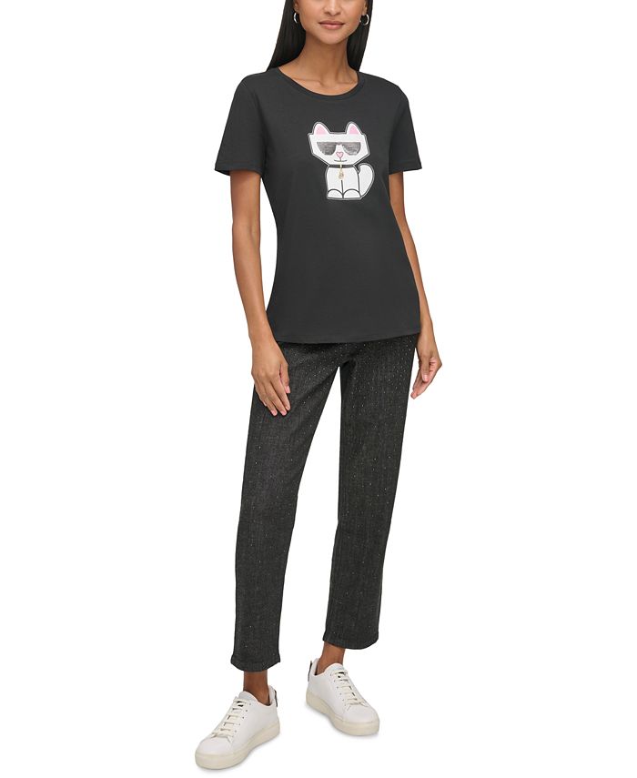 Karl Lagerfeld Tshirt Choupette Orange