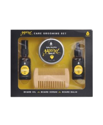 Ultimate Grooming Kit: Rechargeable Men's Shaver, Beard Care Set, and Man Wipes Bundle