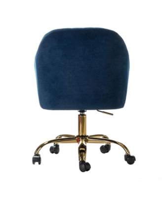 Modern Cute Velvet Home Office Desk Chair
