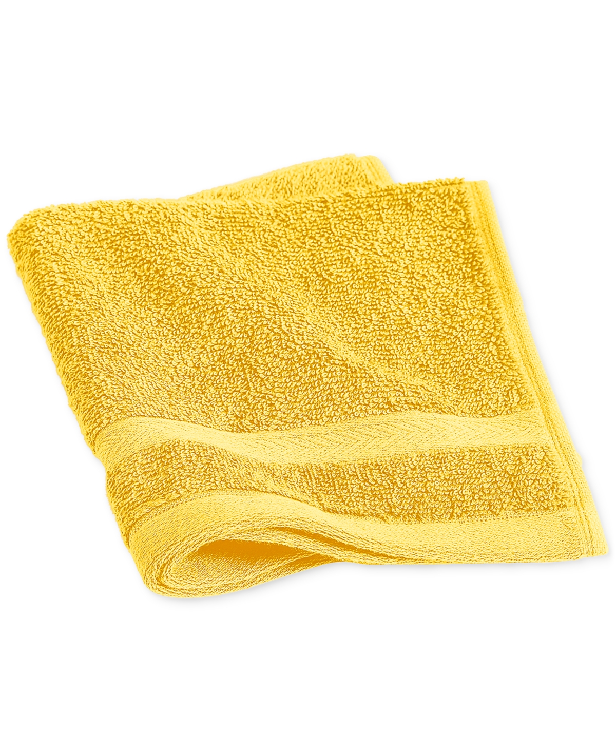 Tommy Hilfiger Modern American Solid Cotton Hand Towel, 16" X 26" In Mimosa Yellow