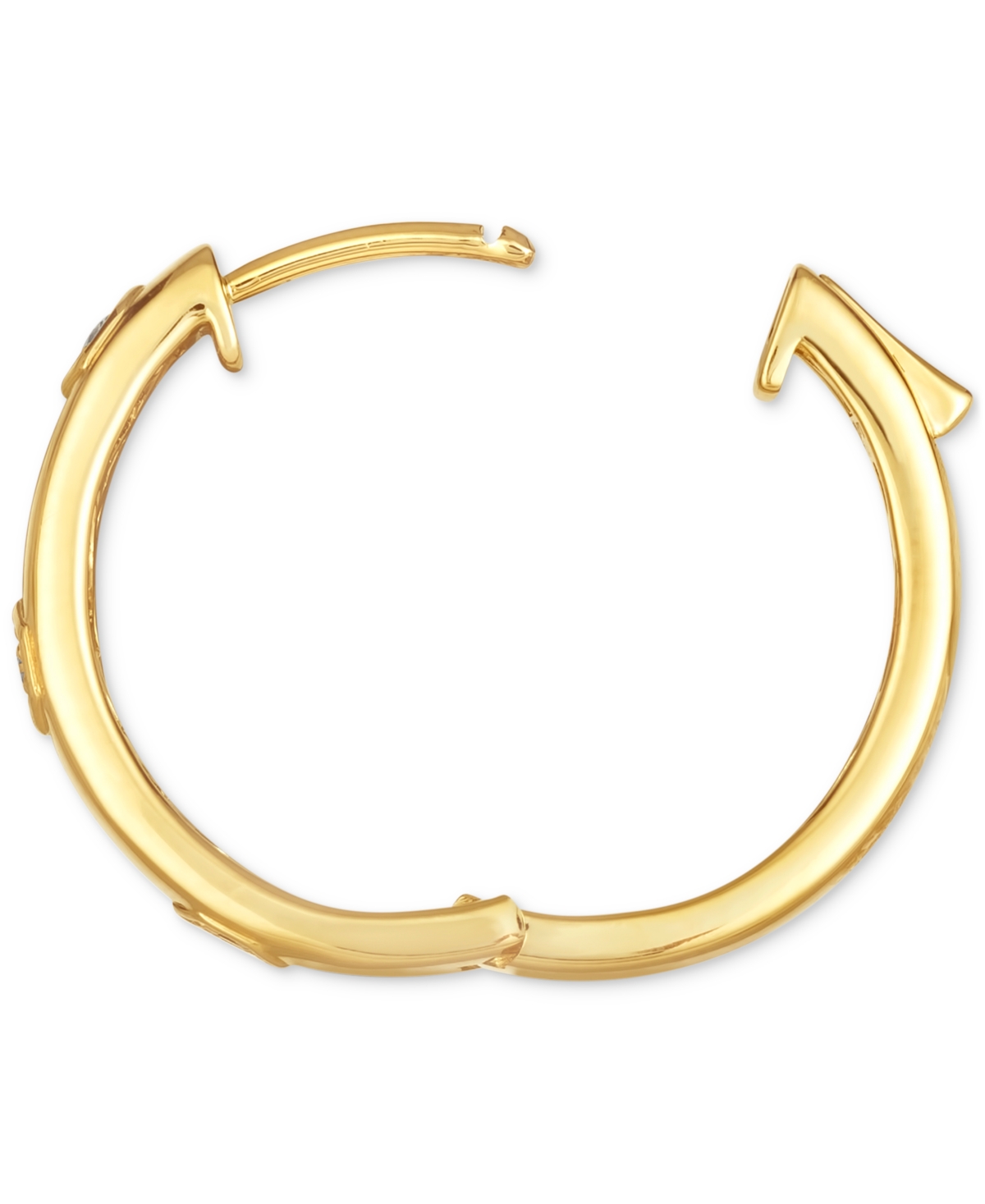 Le Vian Anywear Everywear Nude Diamond Small Hoop Earrings (1/6 ct. t.w.) in 14k Gold, (Also Available in Rose Gold or White Gold) - 14K Honey G