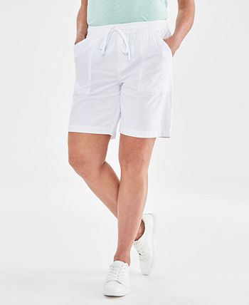 Women's cotton pull on shorts top