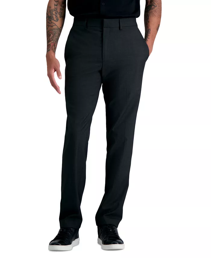 Men's Slim-Fit Stretch Premium Textured Weave Dress Pants - thumbnail 7