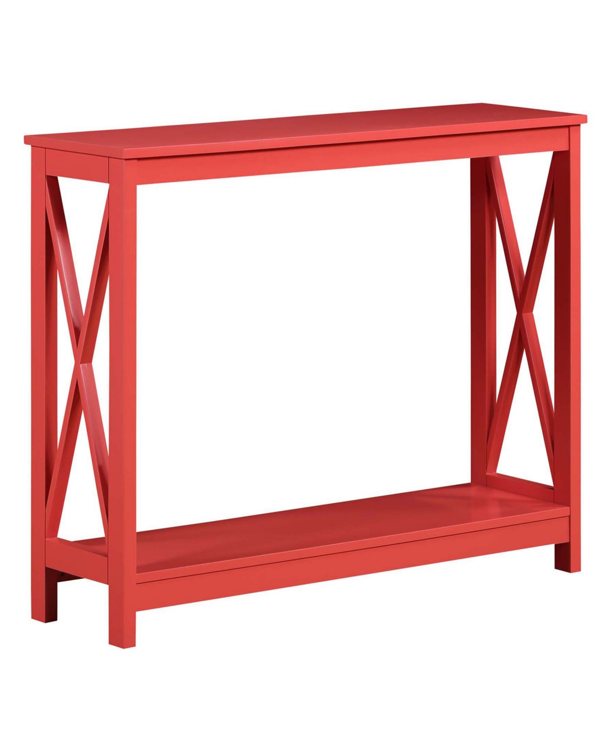 Convenience Concepts 39.5" Mdf Oxford Console Table With Shelf In Coral