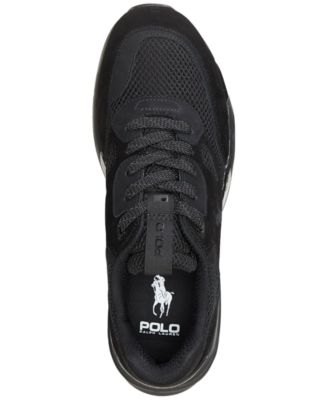 Polo Ralph Lauren Men's Jogger Suede & Mesh Sneaker - Macy's