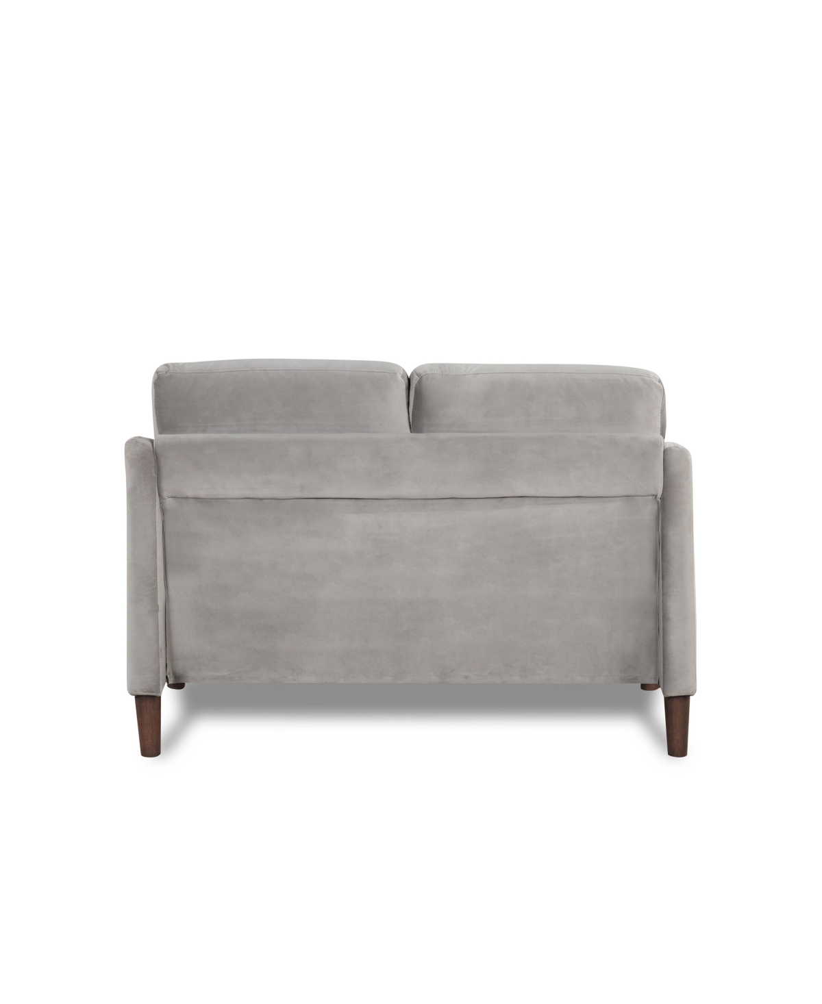 Shop Furniture Of America Peter 51.5" Velvet Loveseat In Gray