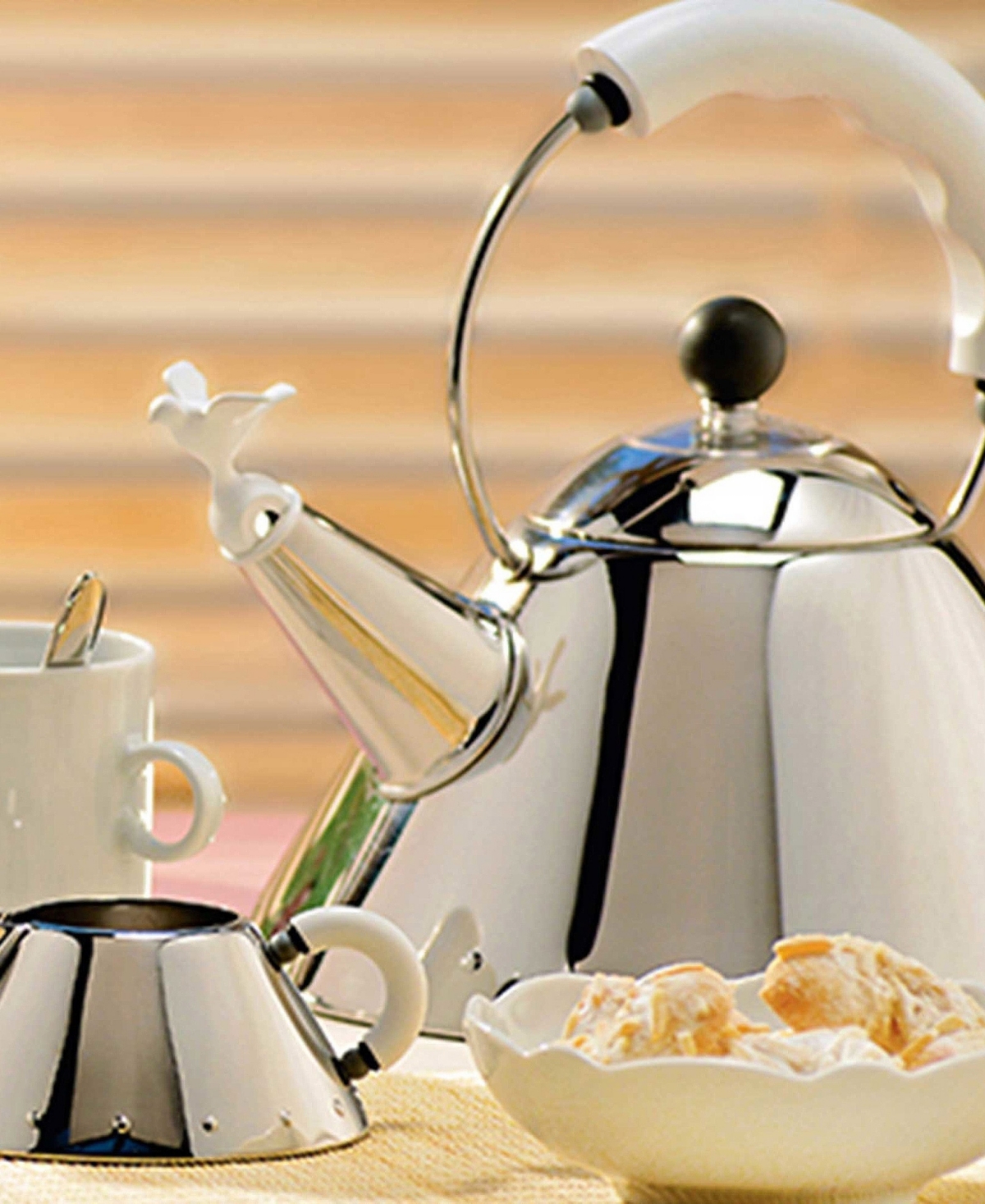 Alessi 2.1 Quart Tea Kettle by Michael Graves