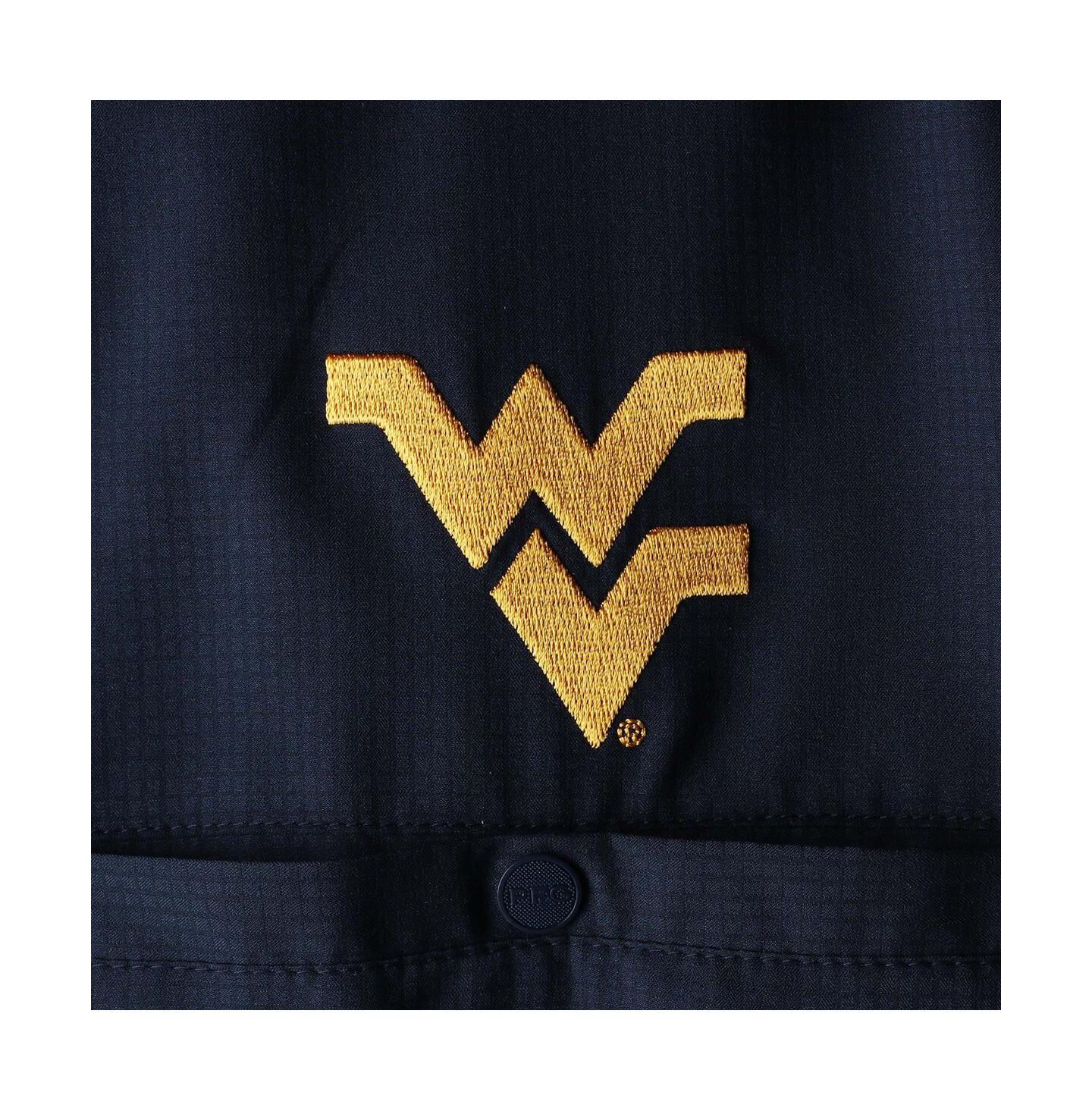 Мужская рубашка Columbia Navy West Virginia Mountaineers PFG Tamiami Omni-Shade Button-Down — фото 4