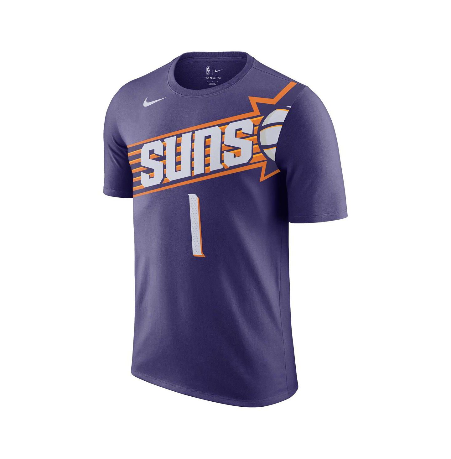 Мужская футболка Nike Devin Booker Purple Phoenix Suns Icon Edition Name and Number — фото 2