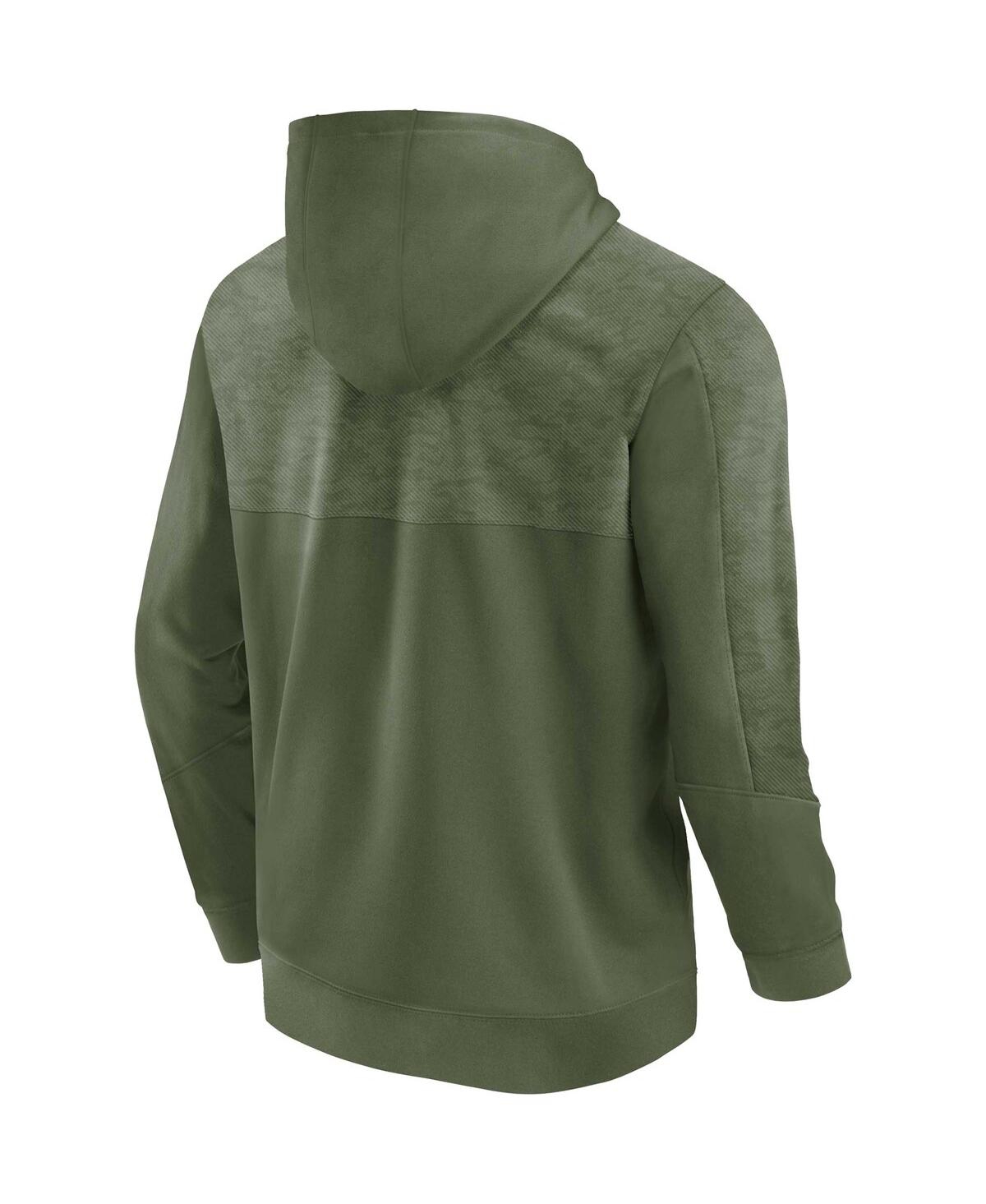 Men's FanaticsTexas Longhorns Oht Military-Inspired Appreciation Stencil Pullover Hoodie - Olive