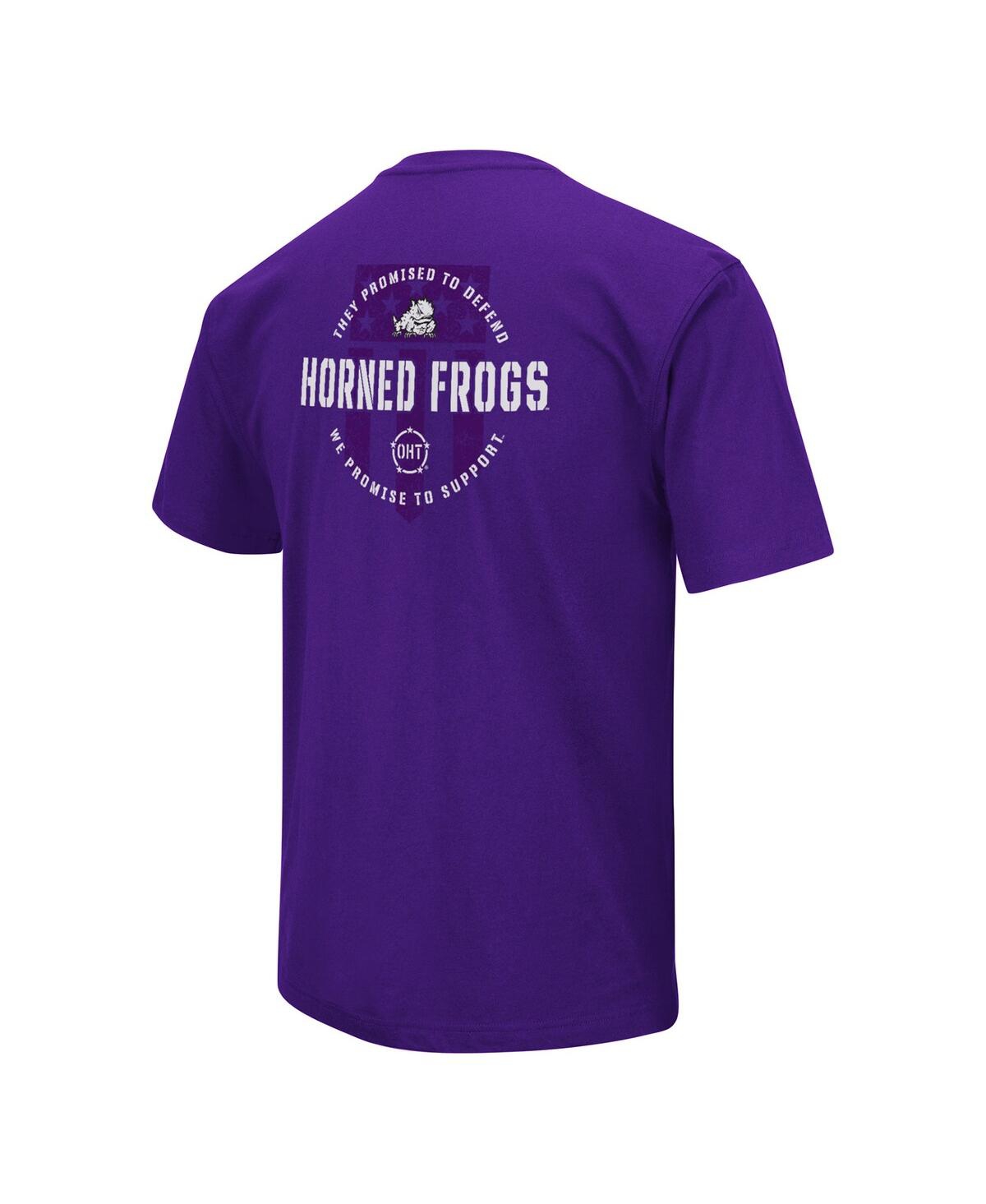 Shop Colosseum Men's  Purple Tcu Horned Frogs Oht Military-inspired Appreciation T-shirt