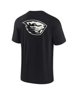 Men's and Women's Black Oregon State Beavers Super Soft Short Sleeve T-shirt