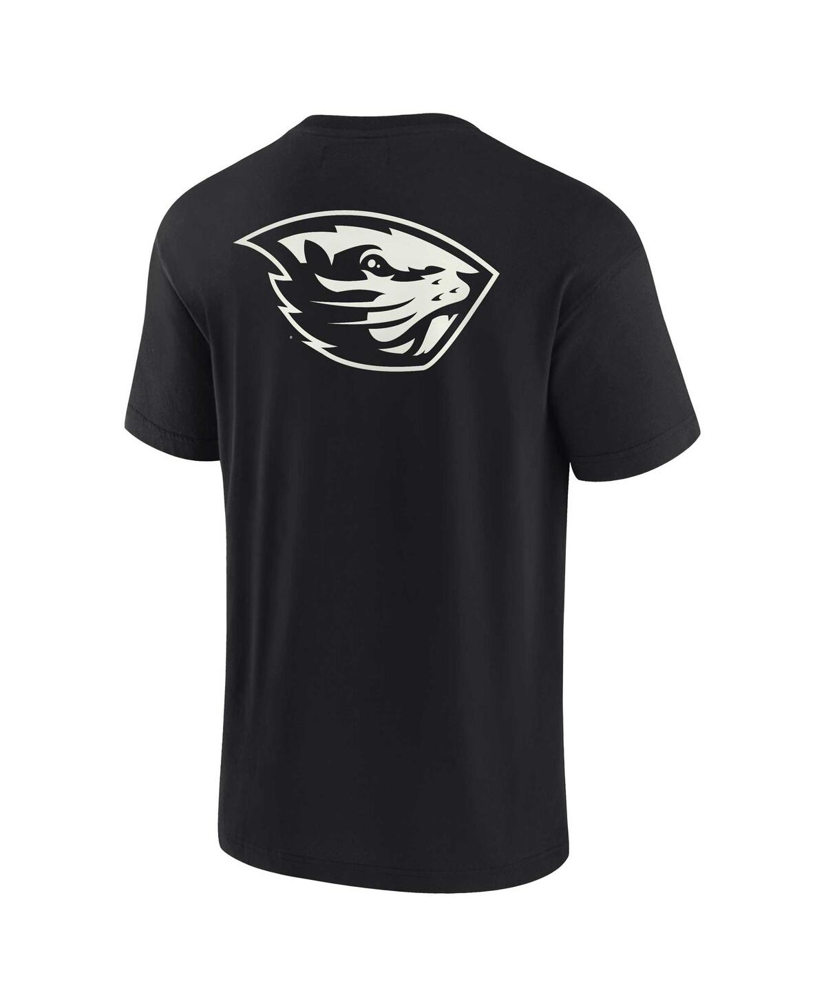 Shop Fanatics Signature Men's And Women's  Black Oregon State Beavers Super Soft Short Sleeve T-shirt