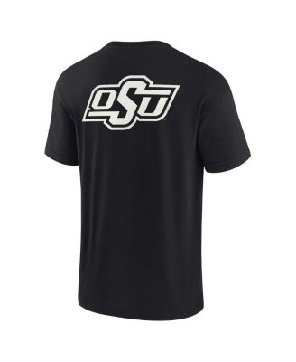 Men's and Women's Black Oklahoma State Cowboys Super Soft Short Sleeve T-shirt
