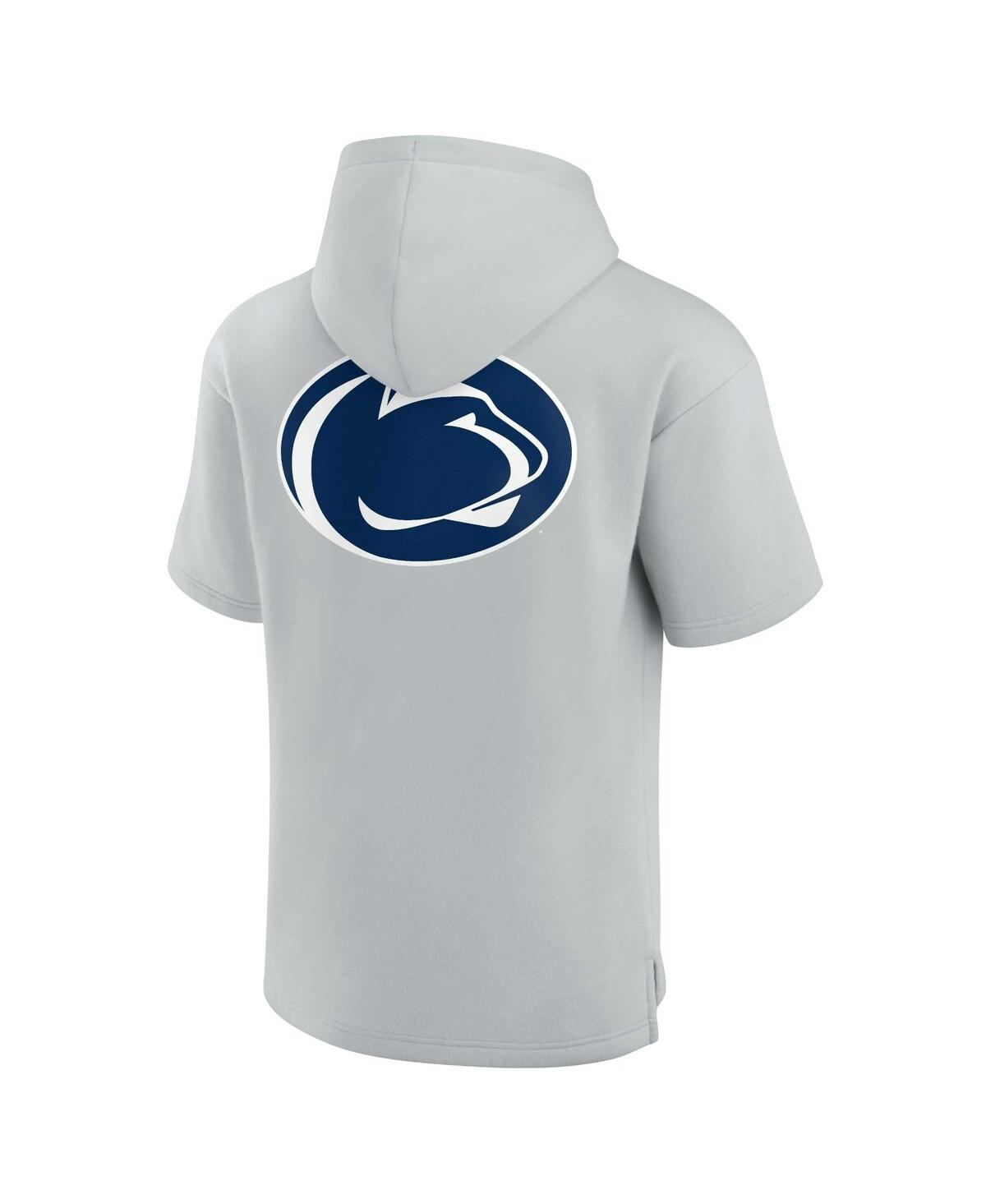 Fanatics Signature Men's And Women's  Gray Penn State Nittany Lions Super Soft Fleece Short Sleeve Pu In Gray