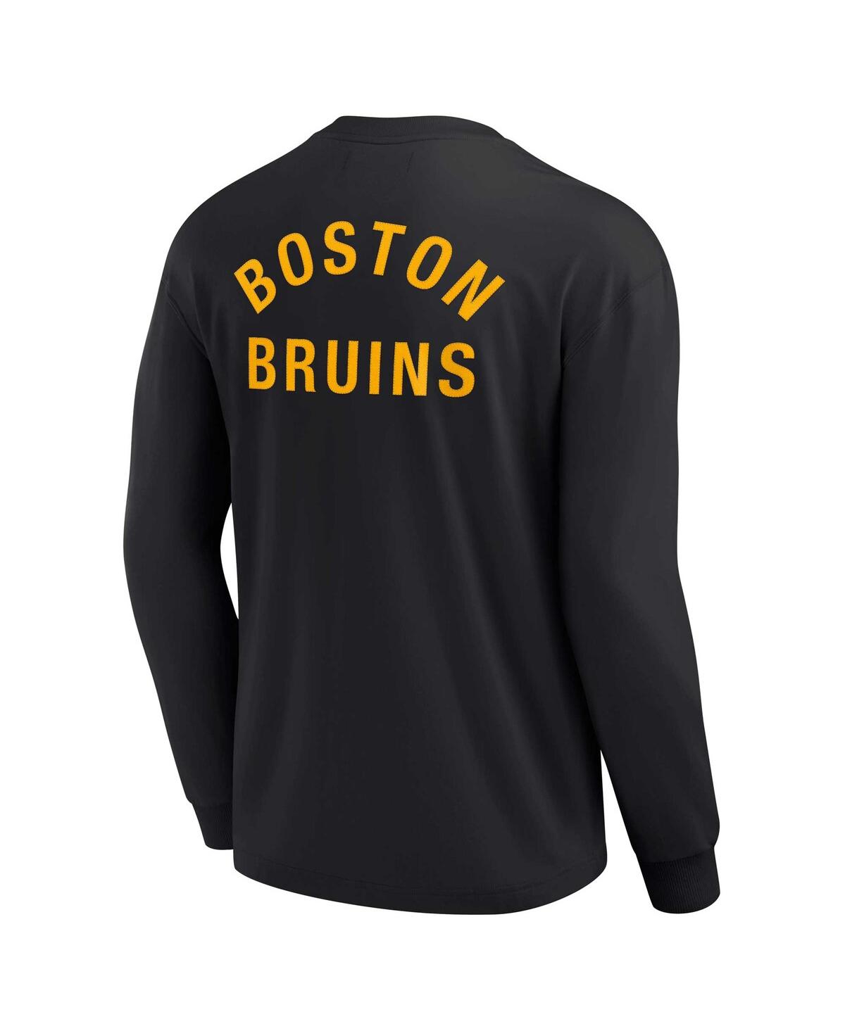 Men's and Women's Fanatics SignatureBoston Bruins Super Soft Long Sleeve T-shirt - Black