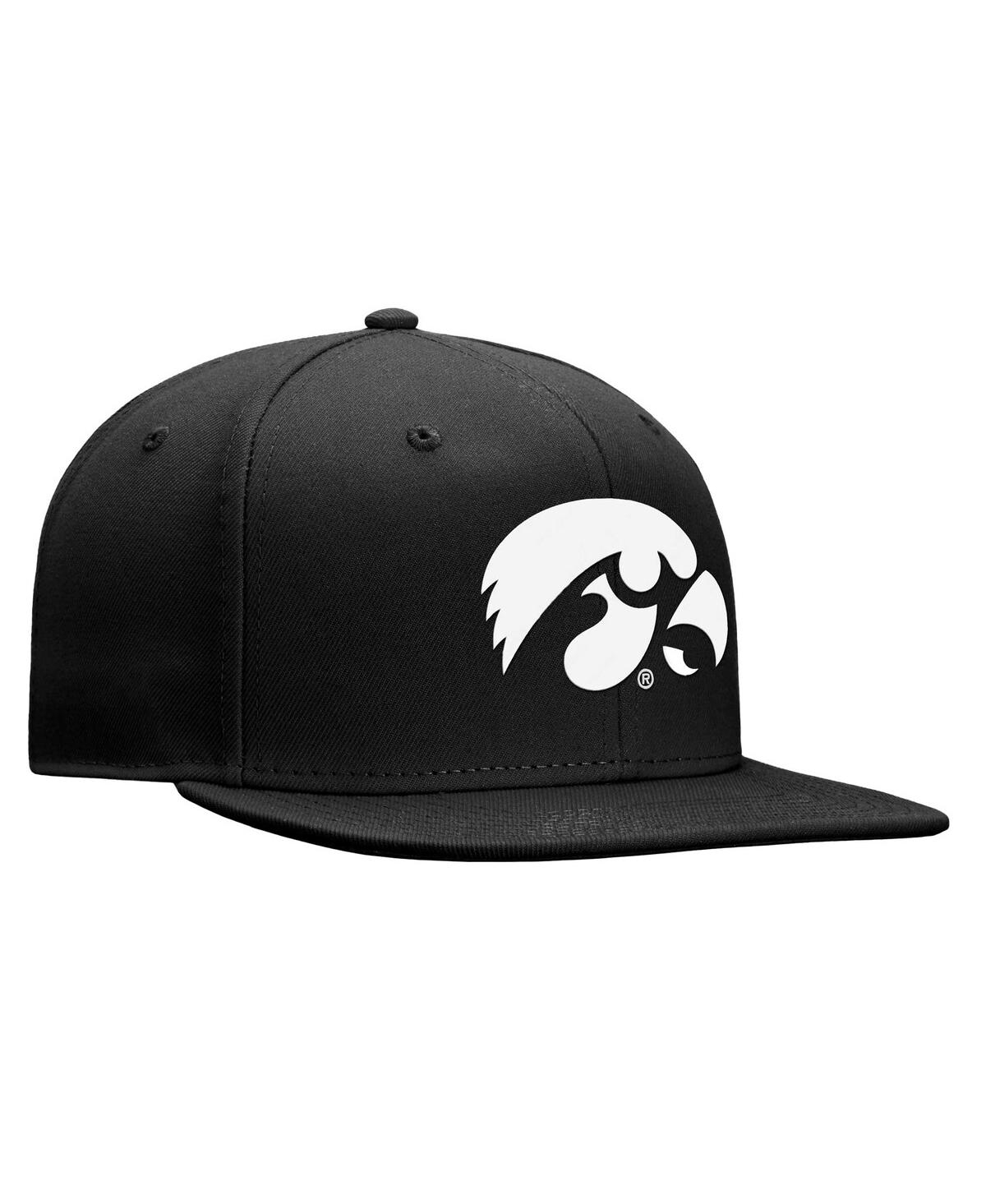 Shop Top Of The World Men's  Black Iowa Hawkeyes Dusk Flex Hat