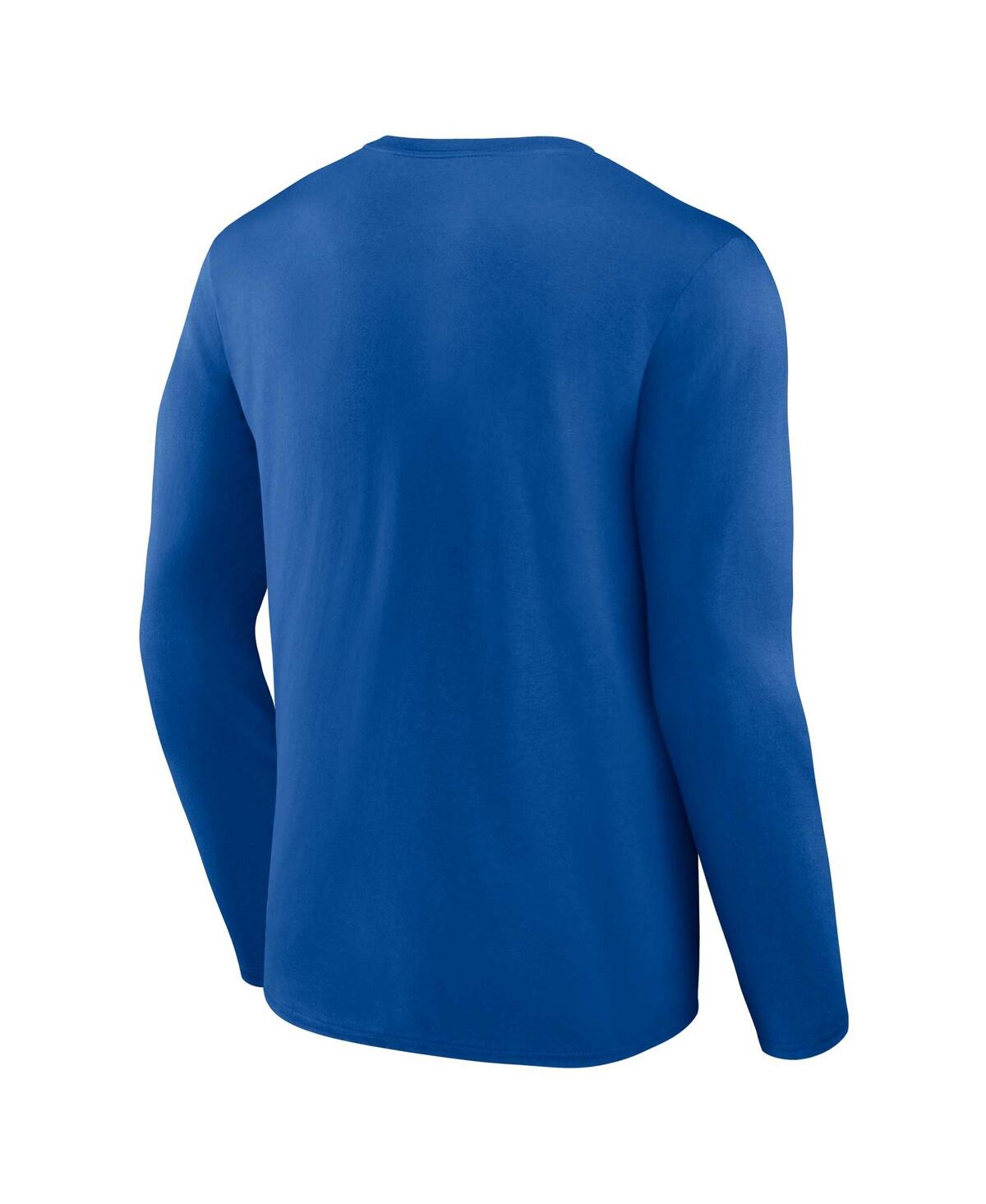 Fanatics Men's  Royal Air Force Falcons Distressed Arch Over Logo Long Sleeve T-shirt In Royal