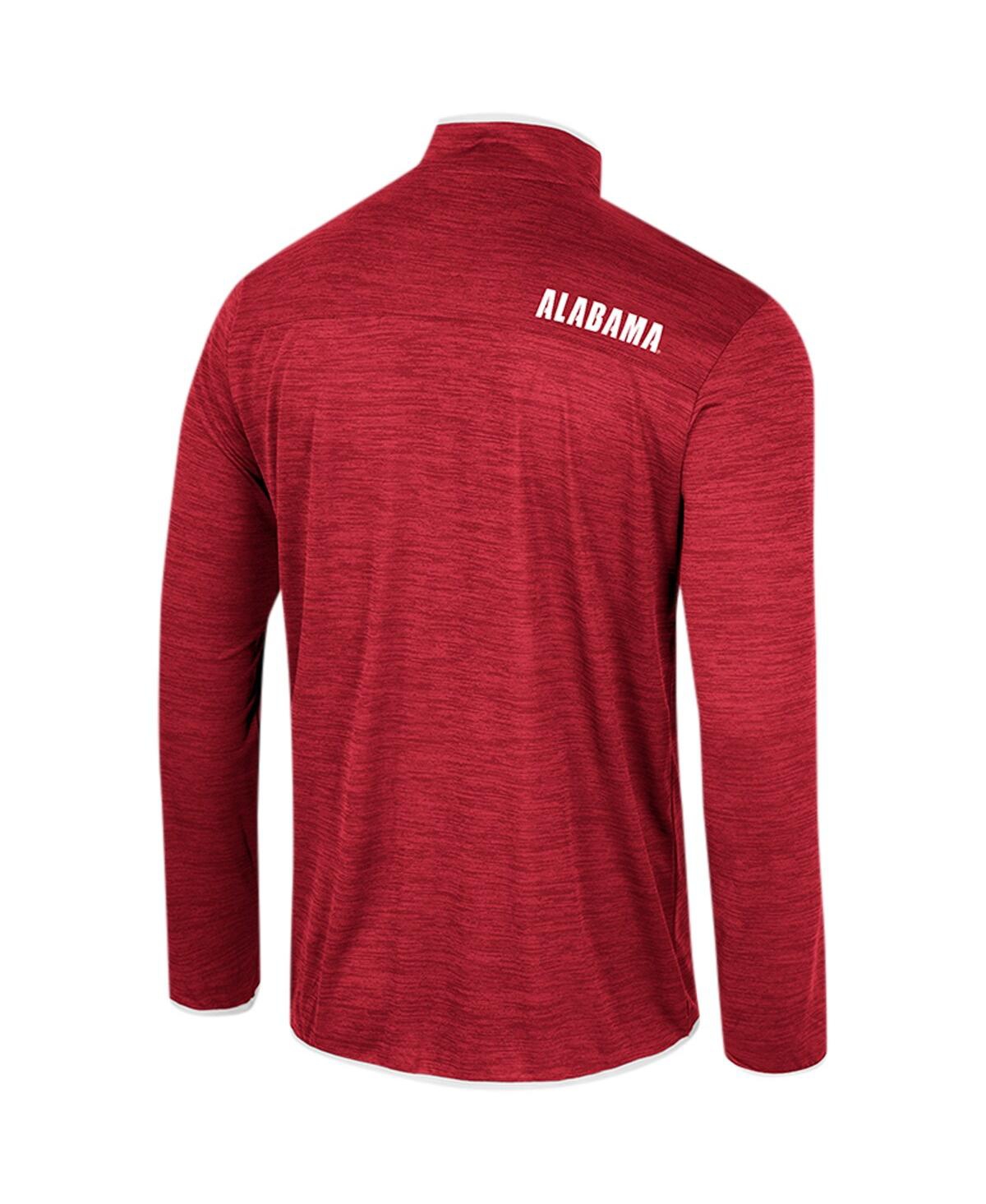 Shop Colosseum Men's  Crimson Alabama Crimson Tide Wright Quarter-zip Windshirt