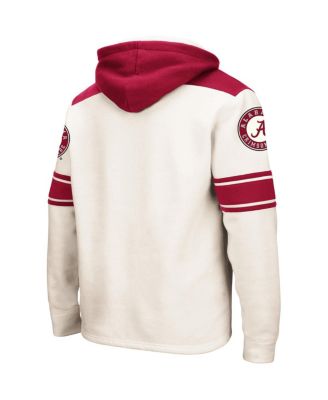 Men's Cream Alabama Crimson Tide 2.0 Lace-Up Hoodie