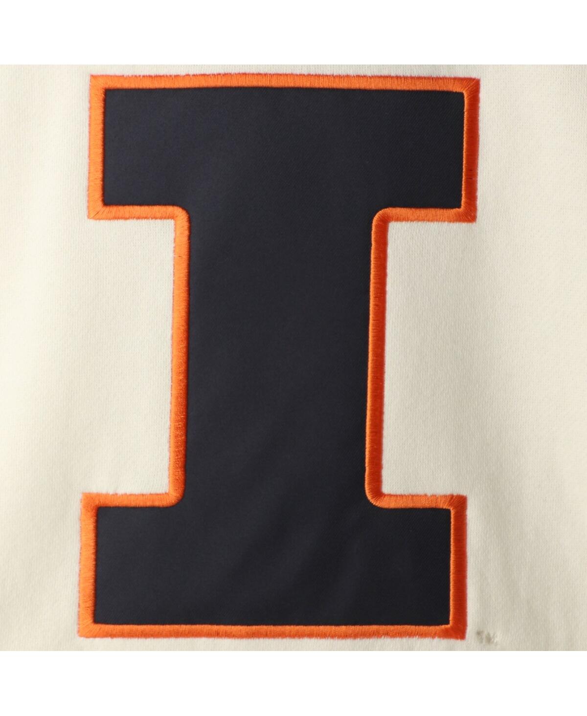 Colosseum Men's  Cream Illinois Fighting Illini 2.0 Lace-up Pullover Hoodie In Cream