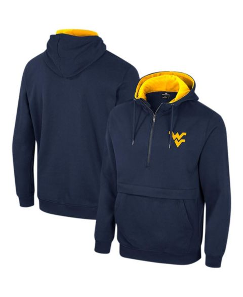 Мужское худи Colosseum Navy West Virginia Mountaineers Half-Zip