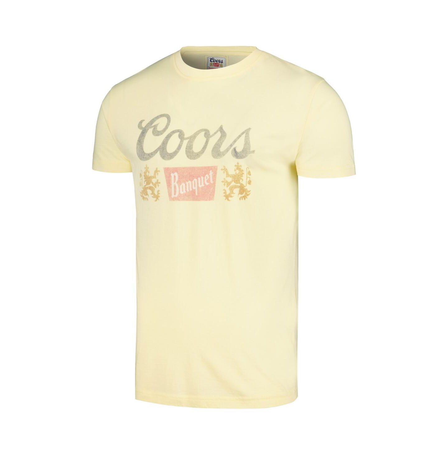 Мужская футболка American Needle Yellow Distressed Coors Vintage-Like Fade — фото 2