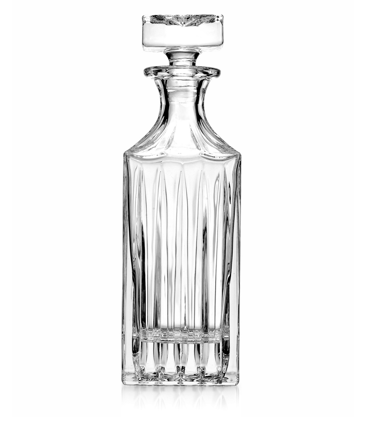 Godinger Parallels Whiskey Decanter, 26 oz In Clear