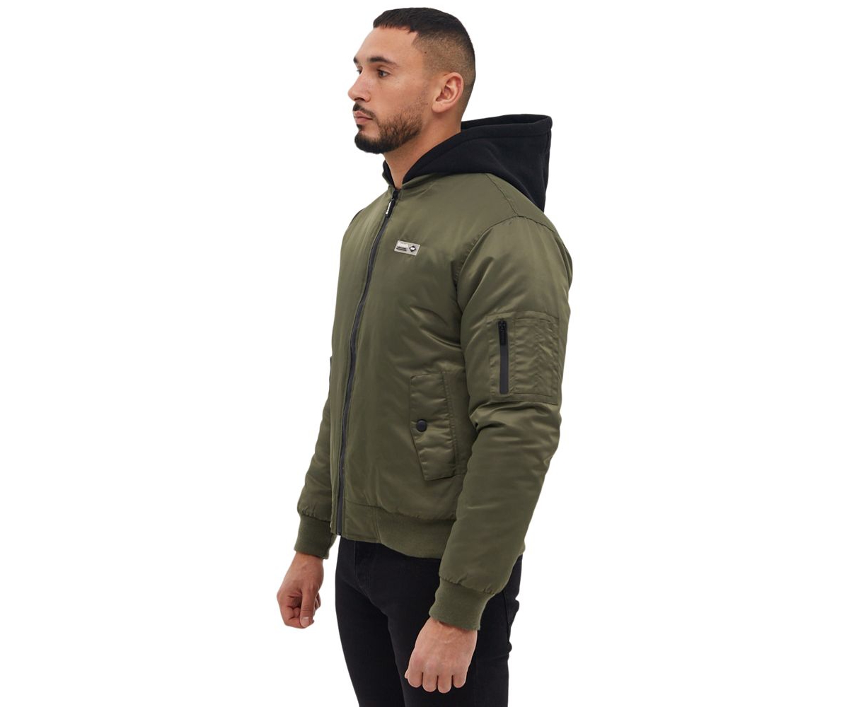 Men's Bomper Fleece Hood Bomber Jacket