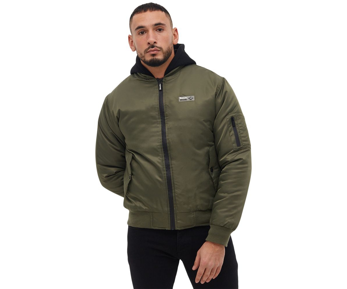 Men's Bomper Fleece Hood Bomber Jacket