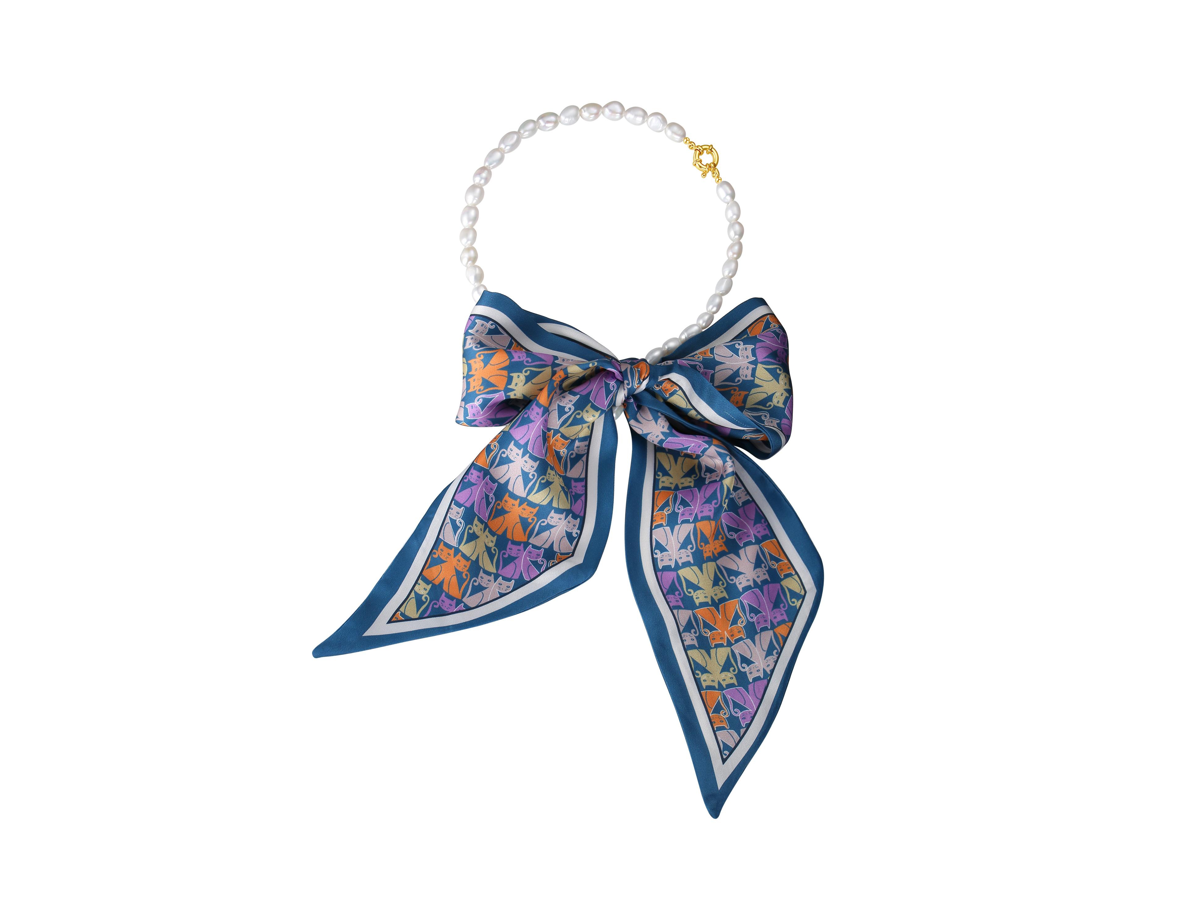 Mera Baroque Freshwater Pearl Necklace & Scarf set