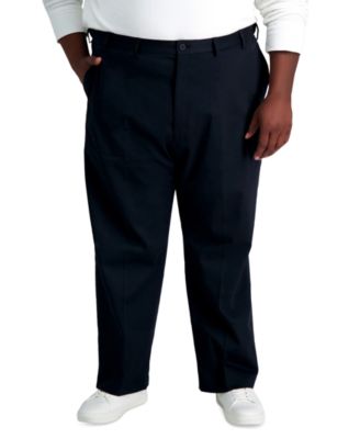 Men's Big & Tall Iron Free Premium Khaki Classic-Fit Flat Front Pant