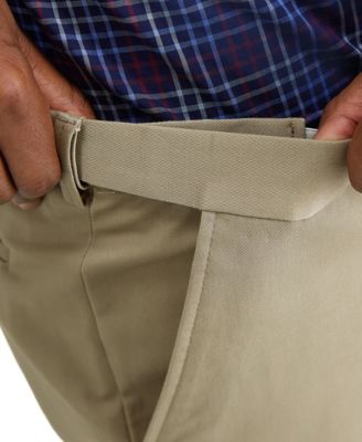 Men's Big & Tall Iron Free Premium Khaki Classic-Fit Flat Front Pant