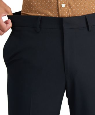 JMH Men's 4 Way Stretch Slim Fit Flat Front Dress Pant