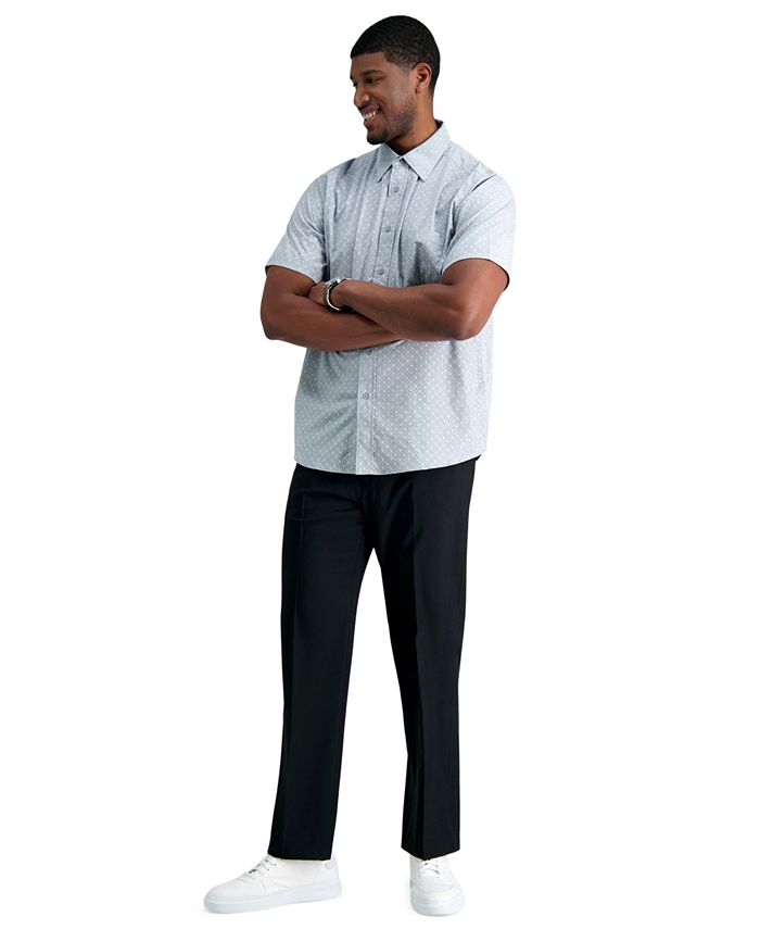 Men's Big & Tall Premium Comfort Stretch Classic-Fit Solid Flat Front Dress  Pants