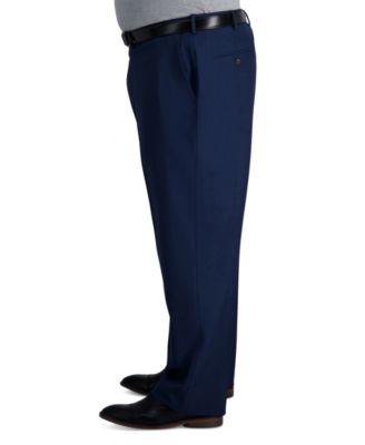 Men's Big & Tall Premium Comfort Stretch Classic-Fit Solid Flat Front Dress Pants