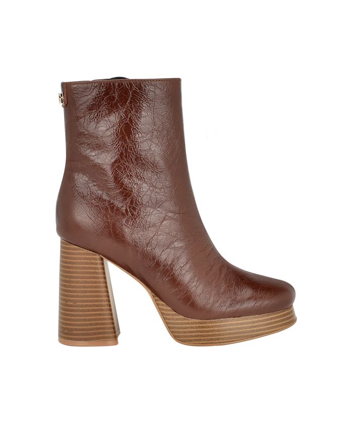 guess women's dejah platform dress bootie