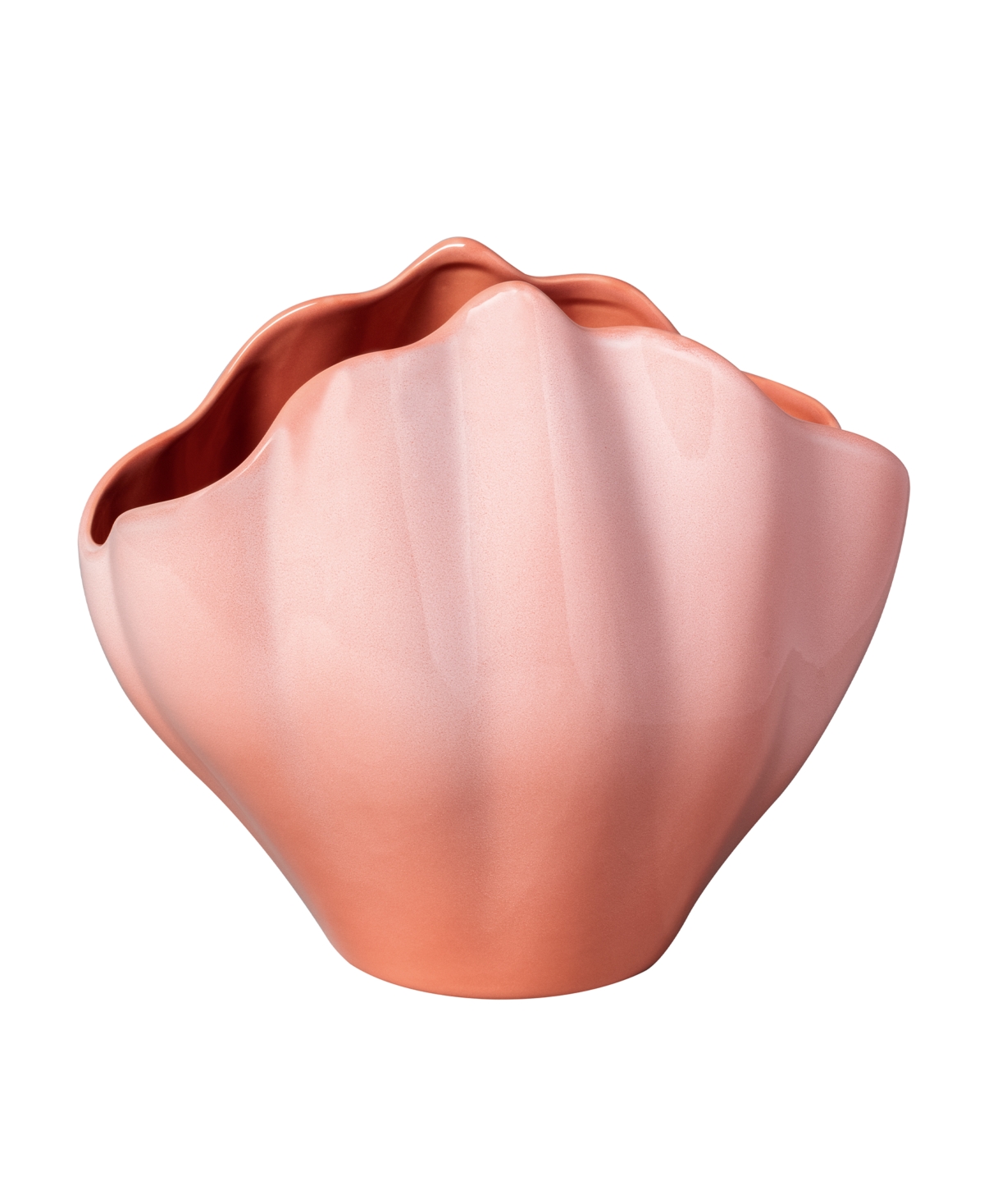 Villeroy & Boch Perlemor Home Shell Hurricane Vase In Coral