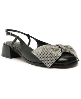 Schutz Women's Dorothy Bow Block Heel Pumps - Macy's