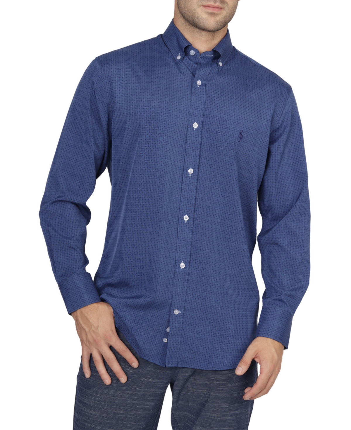 TAILORBYRD MENS TONAL DOT "ON THE FLY" SHIRT