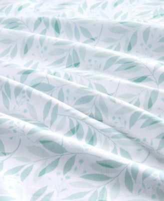 Printed Cotton Percale 4-Pc. Sheet Set, Queen