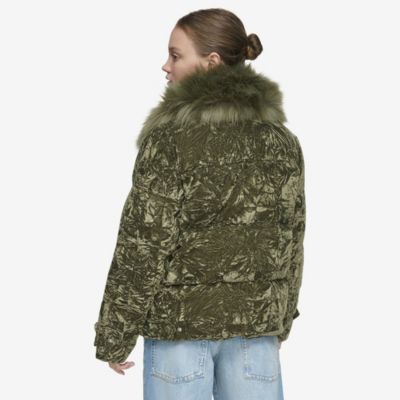 Women's Charleroi Crushed Velvet Down Puffer